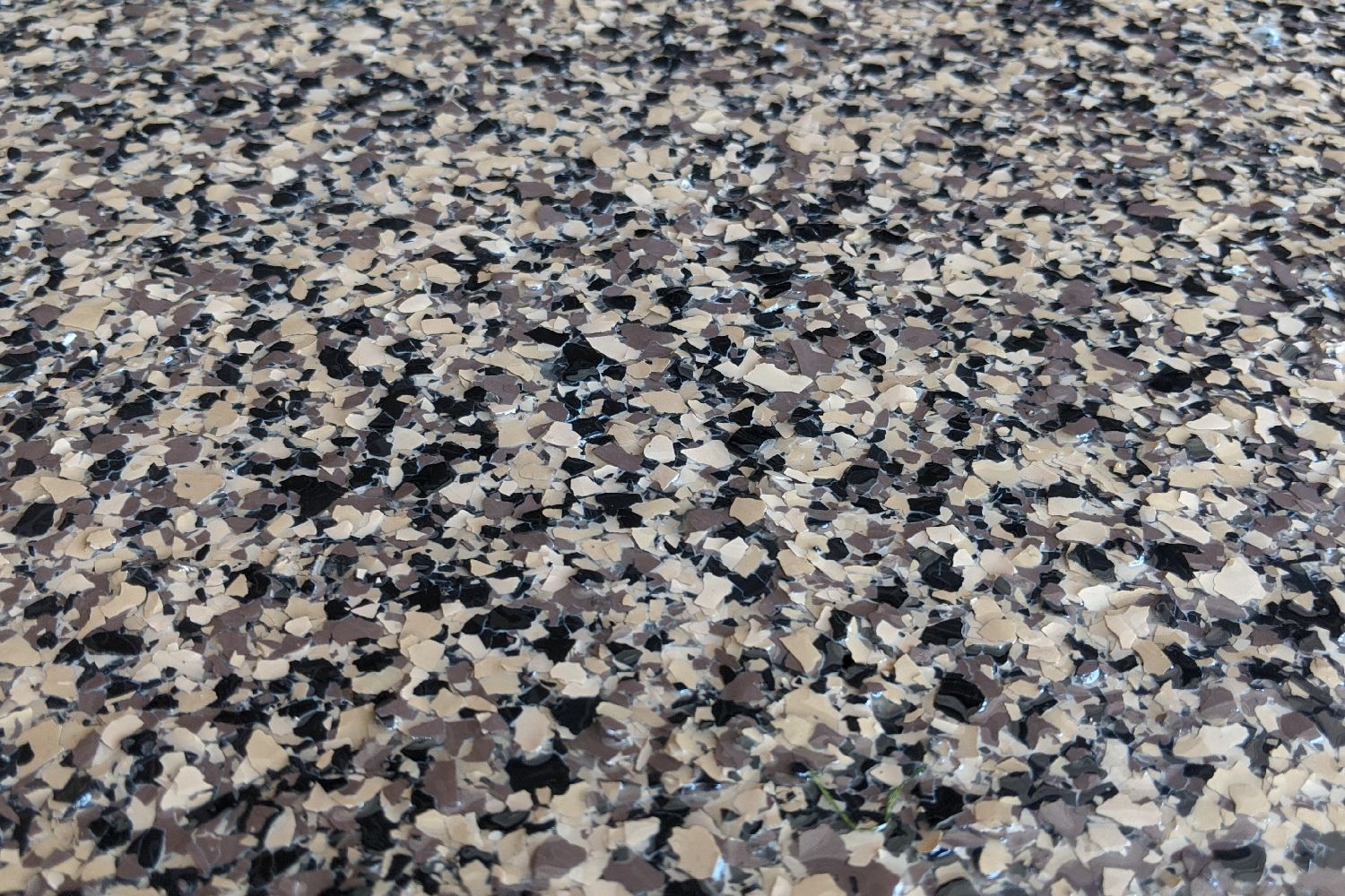Floor coated in Chocolate Flakes