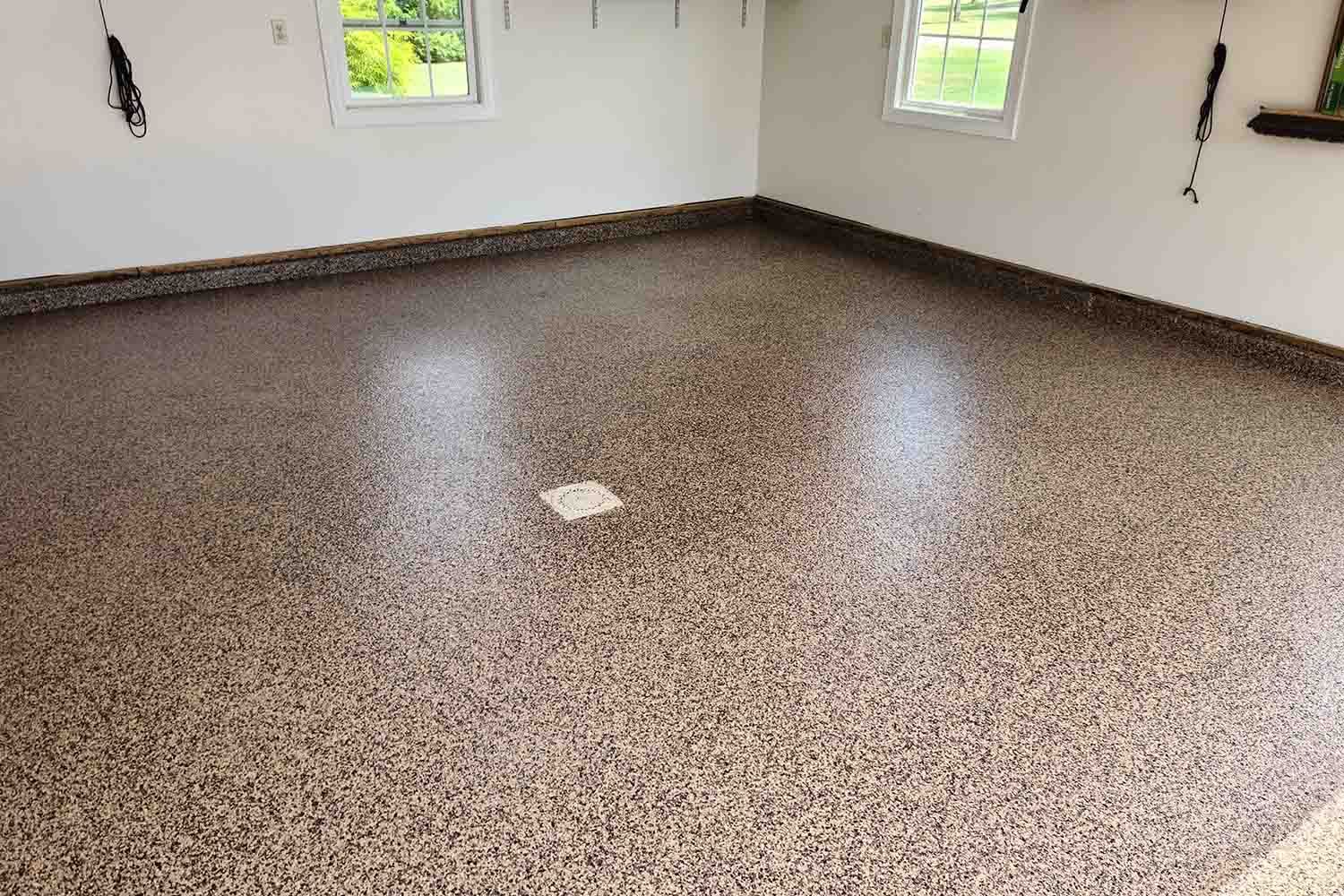 Epoxy coated Garage floor