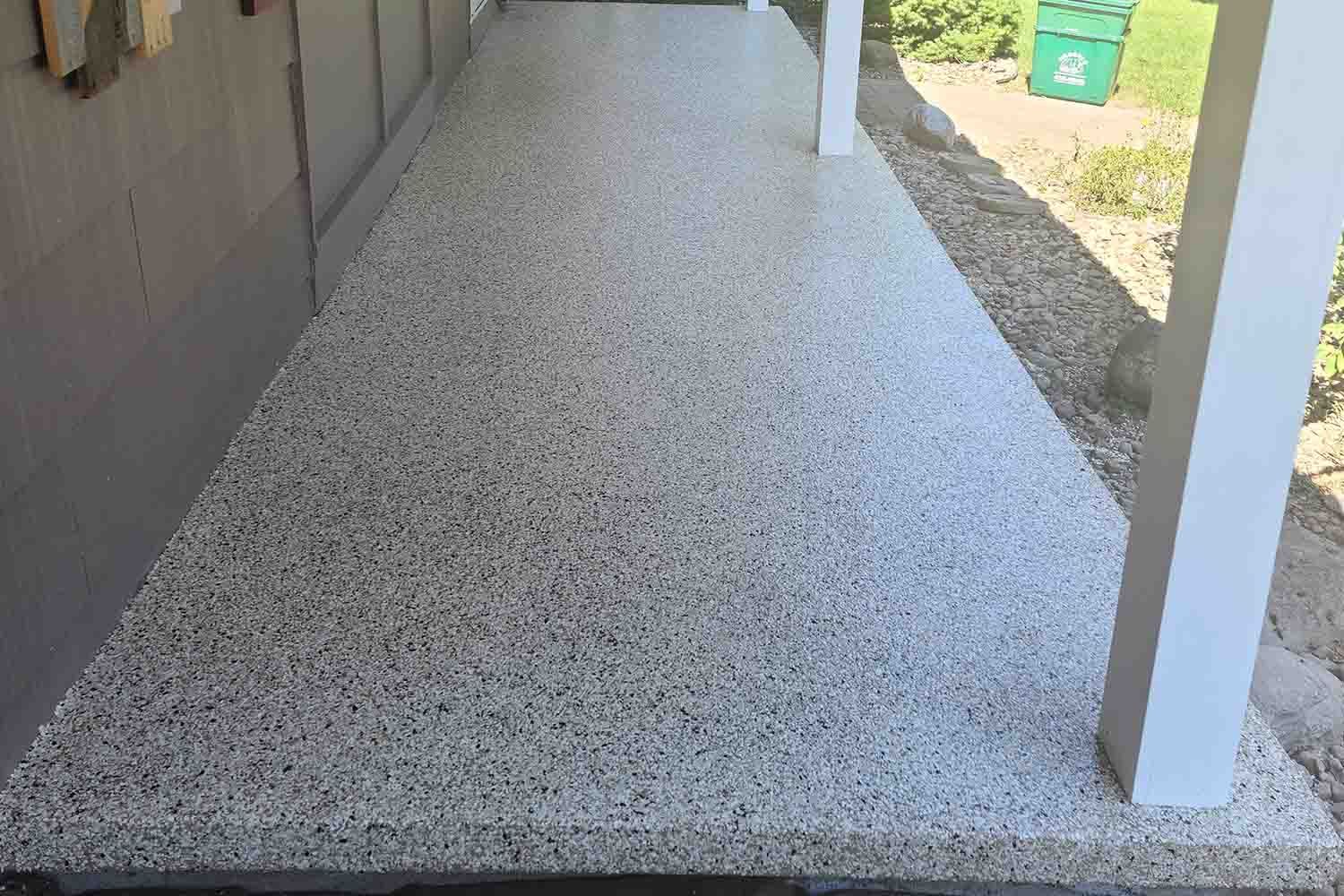 Outdoor Patio with Epoxy Floor
